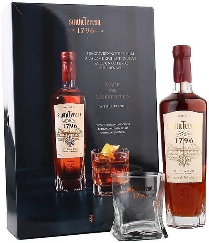 Rum Santa Teresa 1796 + 1sklo  gB 40%0.70l