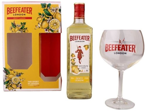 Beefeater Zesty Lemon se sklenikou  0.7l