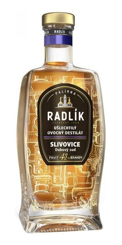 Slivovice dubov sud Palrna Radlk  0.5l