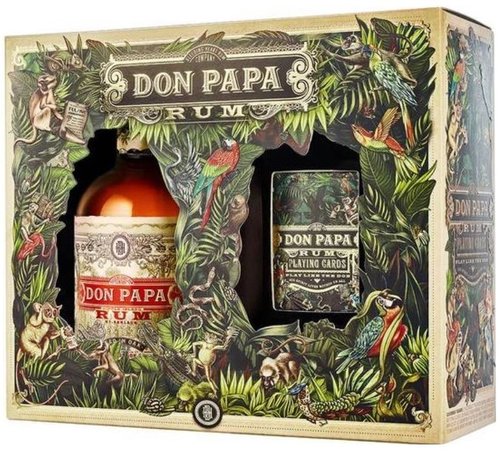 Don Papa Single Island &amp; Playing Cards  0.7l