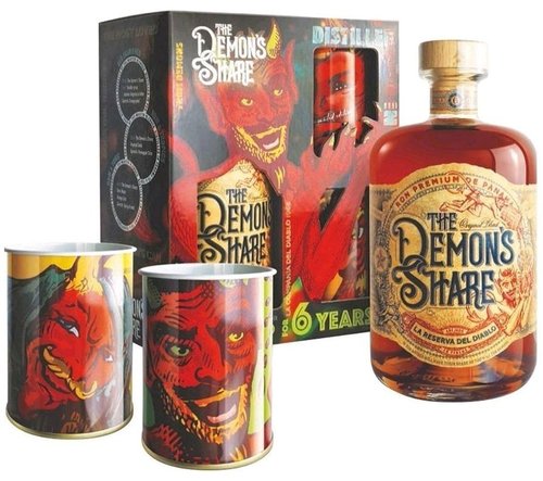 Rum Demons Share 6y + 2 plechky erven gB 40%0.70l