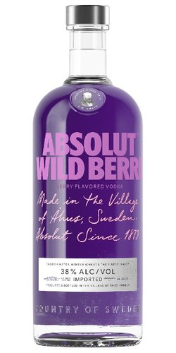 LITR Vodka Absolut Wild Berri   38%1.00l