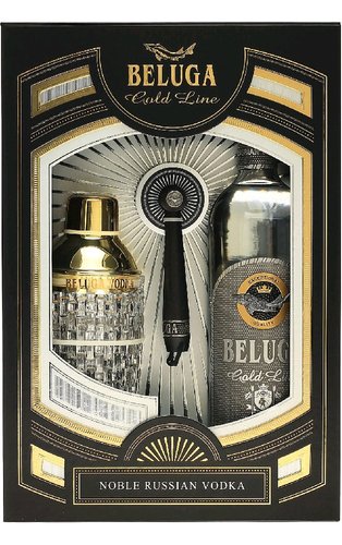 Vodka Beluga GOLD LINE + shaker   gB 40%0.70l