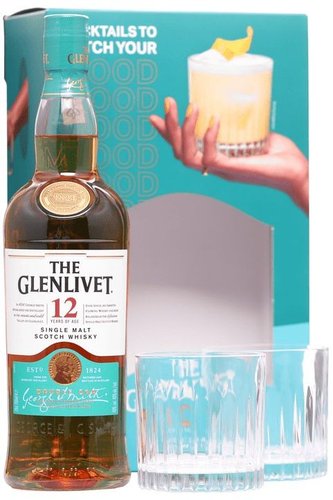 Glenlivet 12y + 2 skleniky  0.7l