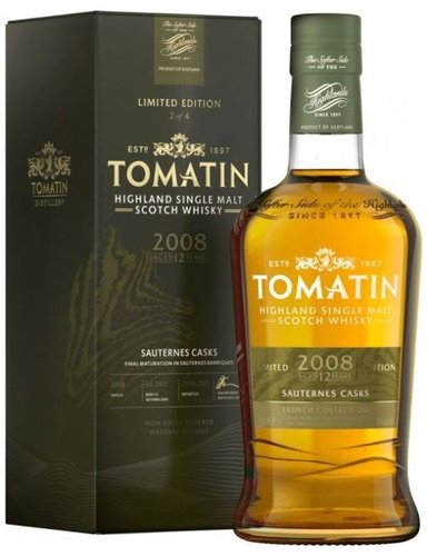 Whisky Tomatin 2008 French Cask Sauternes   gB 46%0.70l