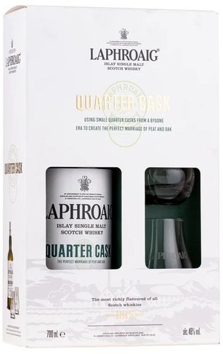 Laphroaig Quarter Cask se sklenikama  0.7l