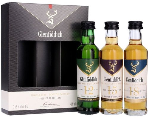 Glenfiddich drkov kolekce 3x0.05l