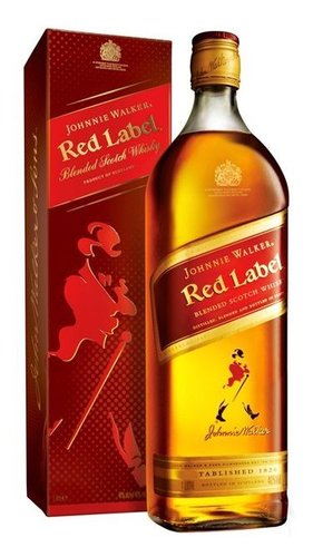 Johnnie Walker Red label  v krabice  1l