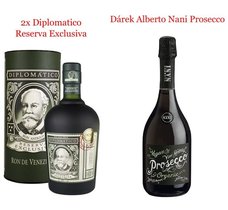 SET Rum 2x Diplomatico RE v tub + 1x Alberto Nani  40%2x0.70l