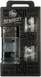 Vodka Nemiroff de Luxe ir + 2 skla  40%0.70l